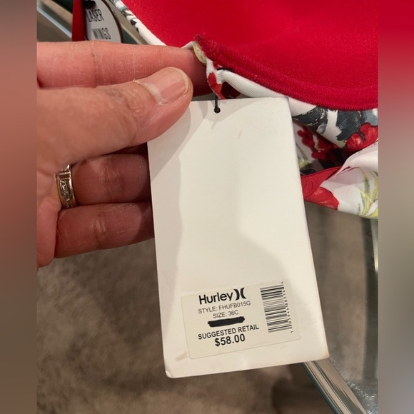 HURLEY 36C Floral Padded Underwire Bra - Picture 6 of 6